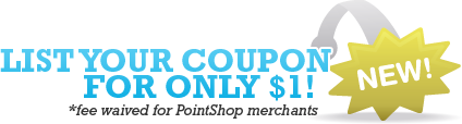 List your coupon for only $1!