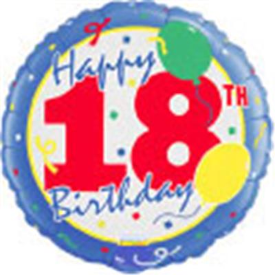 18th Birthday Balloons 3 pack